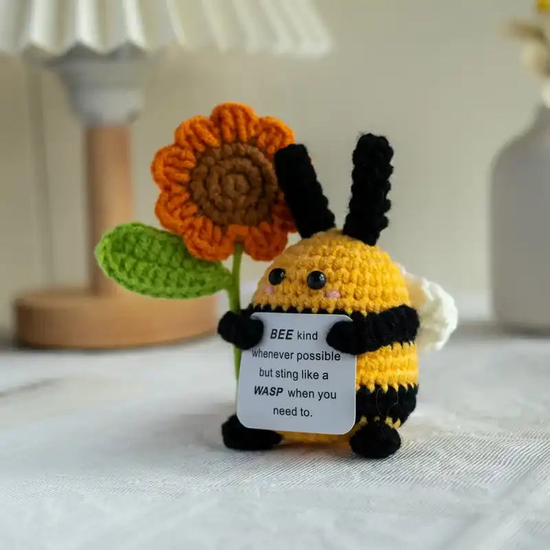 Crochet Positive Energy Doll  - Handmade Knitted Gift