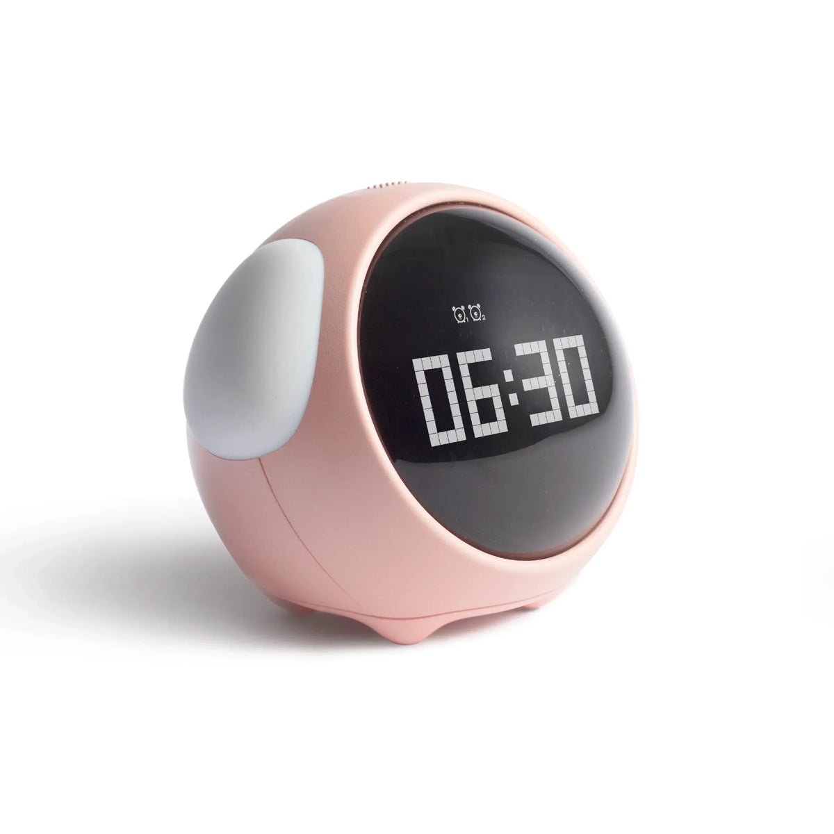Cute Digital Child Alarm Clock – Curved LED Display & Smart Emotion Light
