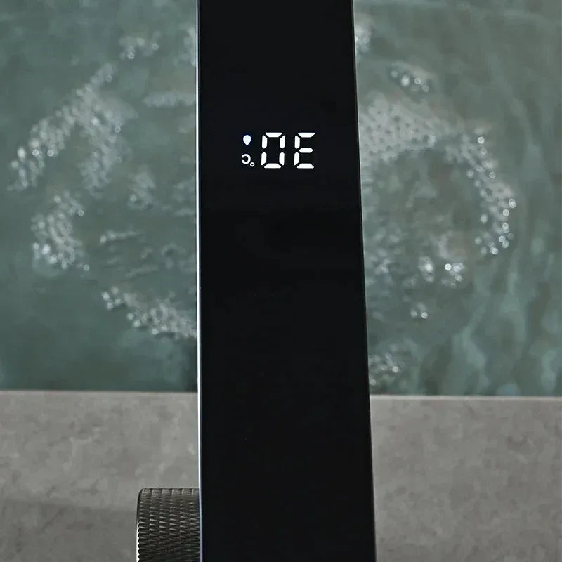 Digital LED Display Bathroom Faucet – Intelligent Brass Basin Mixer Tap