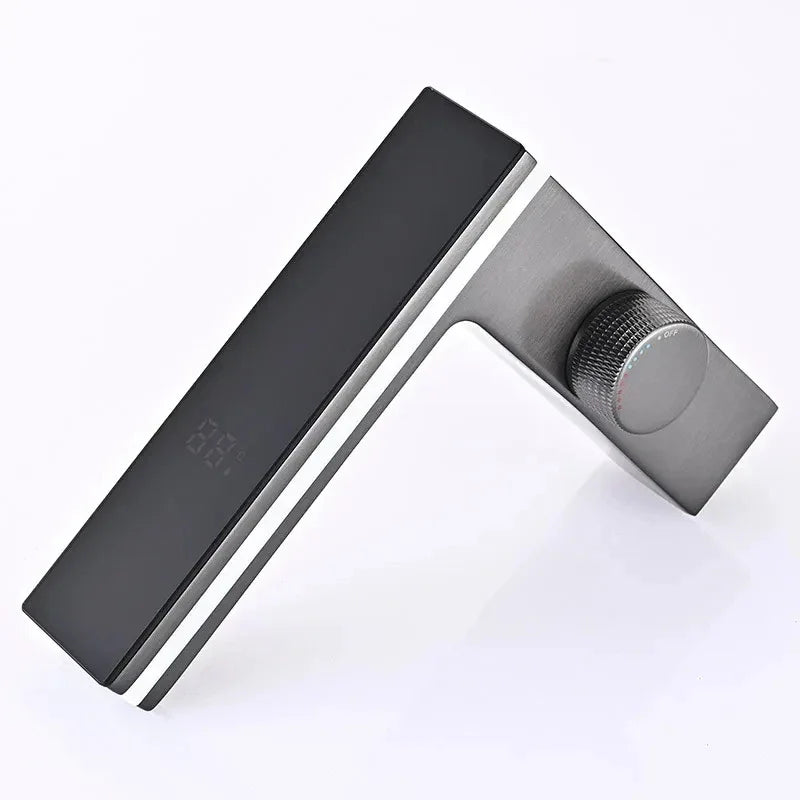 Digital LED Display Bathroom Faucet – Intelligent Brass Basin Mixer Tap