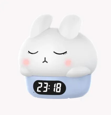 Duck & Cat Silicone Night Light – Alarm Clock RGB & Temperature Display