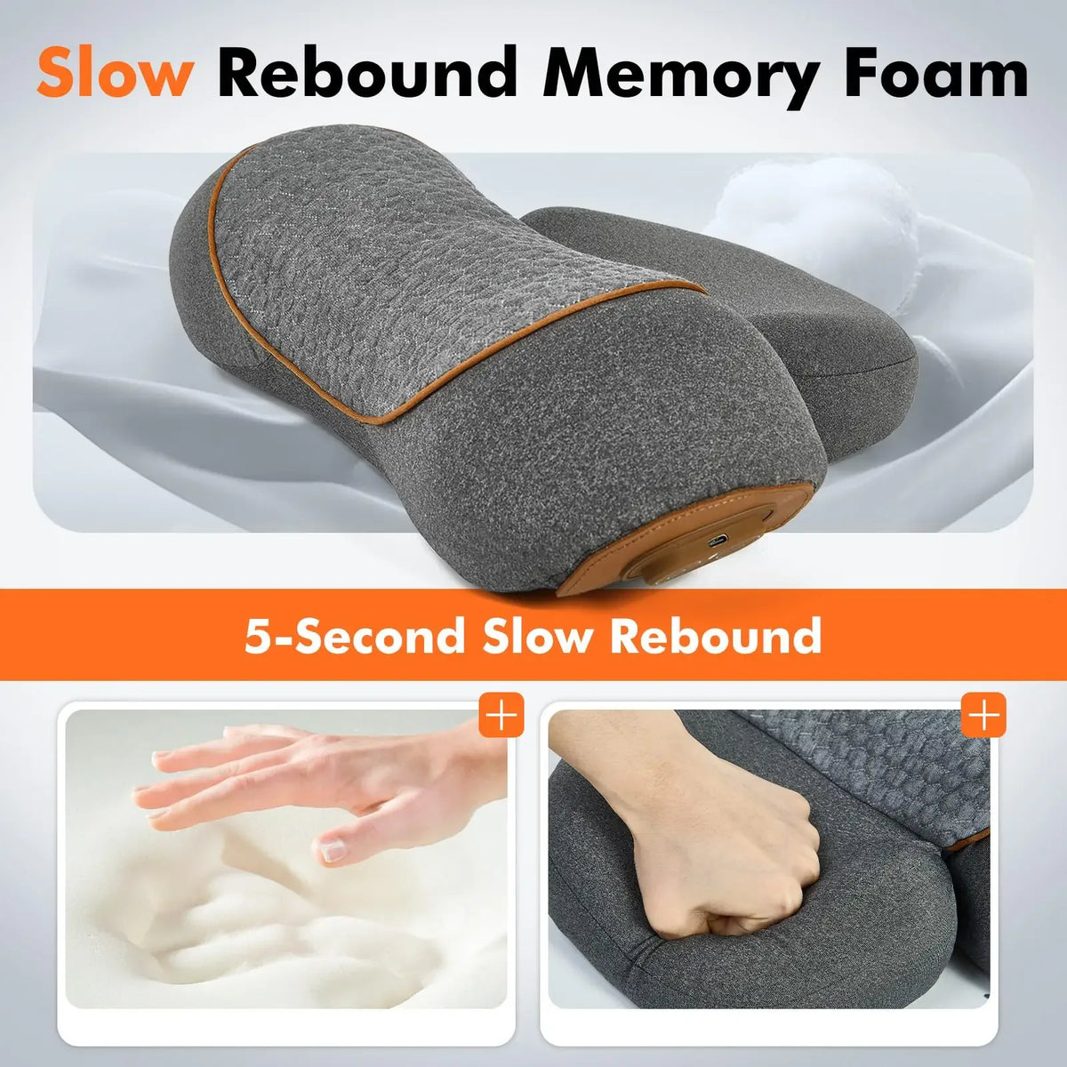 Electric Neck Massager & Heating Pillow Cervical Traction Vibration Massager
