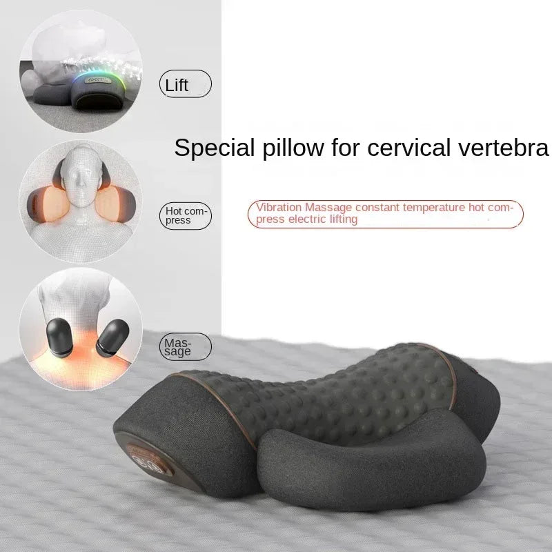 Electric Neck Massager & Heating Pillow Cervical Traction Vibration Massager