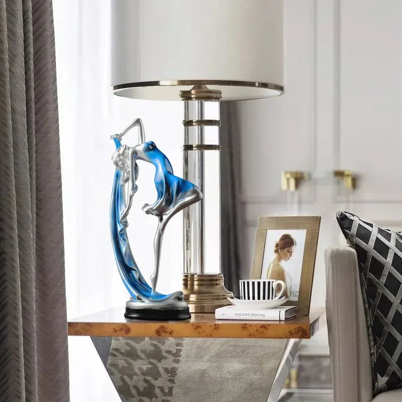 Elegant Dancer Sculpture – Contemporary Resin Art Accent
