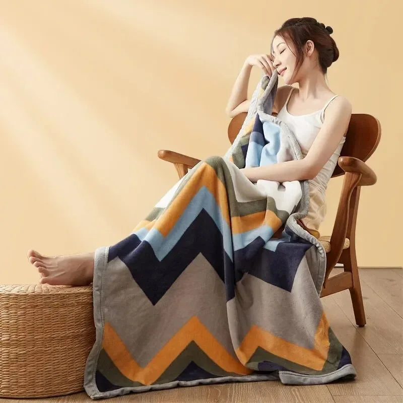 Extra Soft Thickened Flannel Blanket – Cozy Air Conditioning & Nap Throw