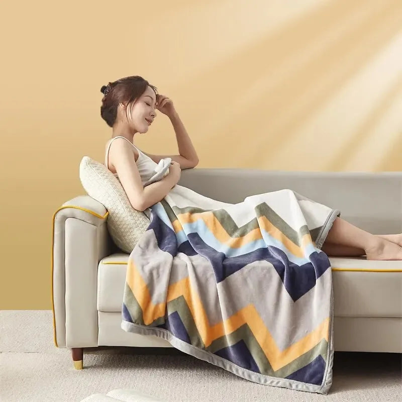 Extra Soft Thickened Flannel Blanket – Cozy Air Conditioning & Nap Throw