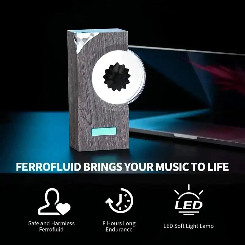 Ferrofluid Music Visualizer - Sound-Reactive Magnetic Fluid Rhythm Lamp
