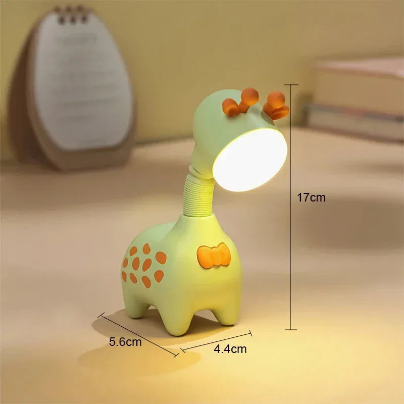 Flexible Giraffe LED Night Light – Rechargeable Portable Desktop Lamp