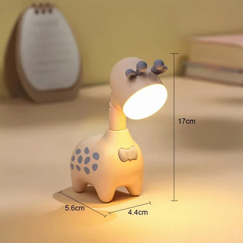 Flexible Giraffe LED Night Light – Rechargeable Portable Desktop Lamp