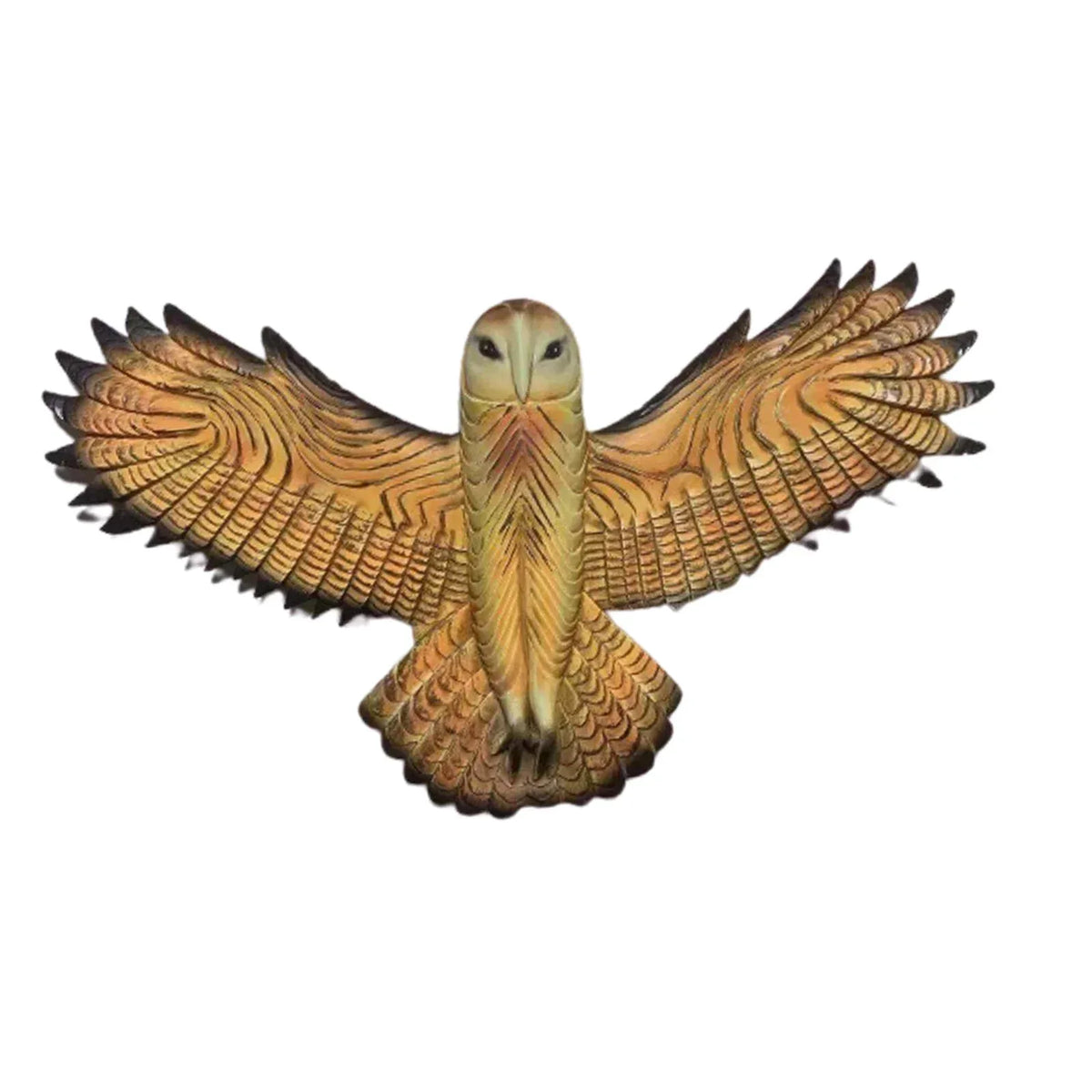 Flying Owl Wall Sculpture – Handcrafted Resin Statement Art