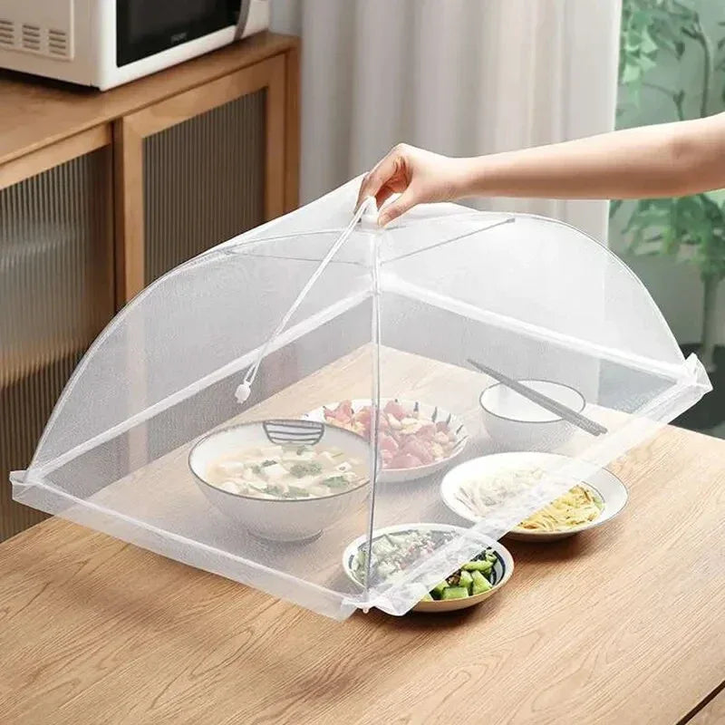 Folding Mesh Food Cover – Washable Pop-Up Insect-Proof Umbrella Dish Tent