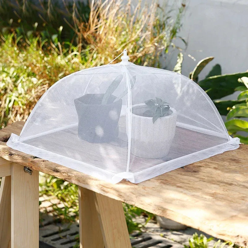 Folding Mesh Food Cover – Washable Pop-Up Insect-Proof Umbrella Dish Tent