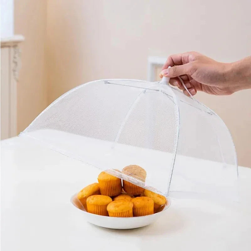 Folding Mesh Food Cover – Washable Pop-Up Insect-Proof Umbrella Dish Tent