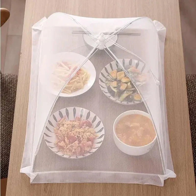 Folding Mesh Food Cover – Washable Pop-Up Insect-Proof Umbrella Dish Tent