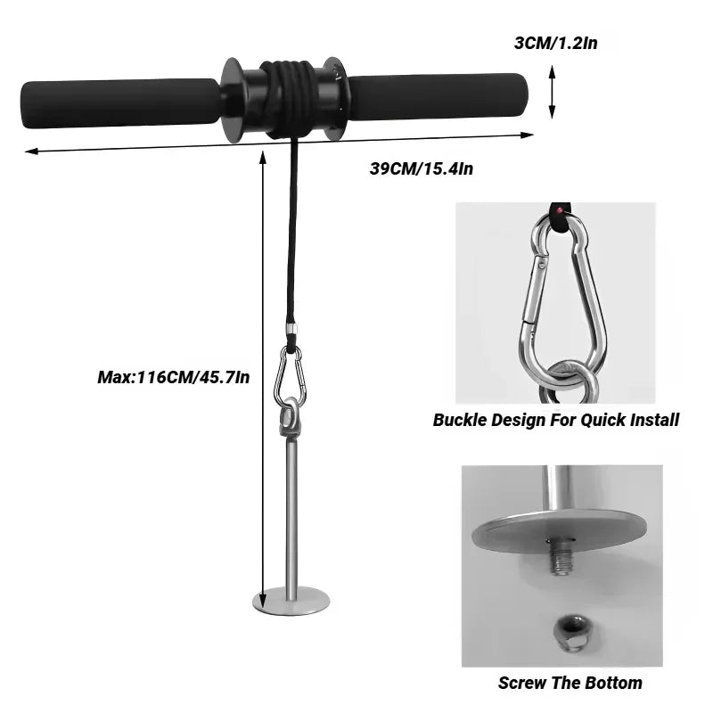 Forearm Blaster & Wrist Roller Heavy-Duty Arm Strength Trainer