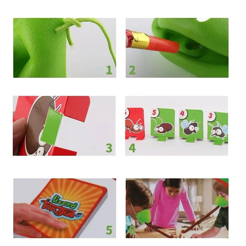 Frog Lizard Mask Tongue Game – Interactive Family Party Board Game & Toy