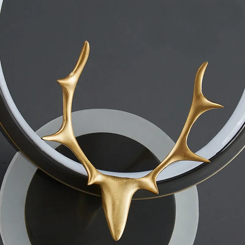 Nordic Deer Antler LED Wall Sconce - Ring + Globe Up Down Light