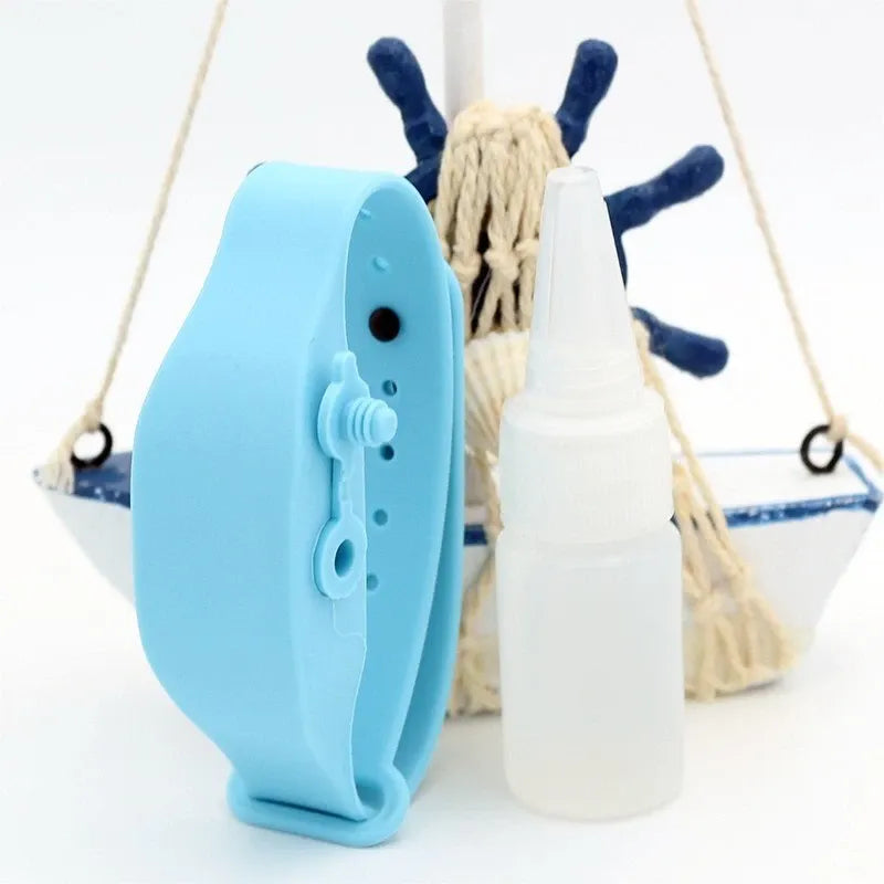 Wristband Hand Sanitiser Dispenser – 15ml Silicone 6 Colors