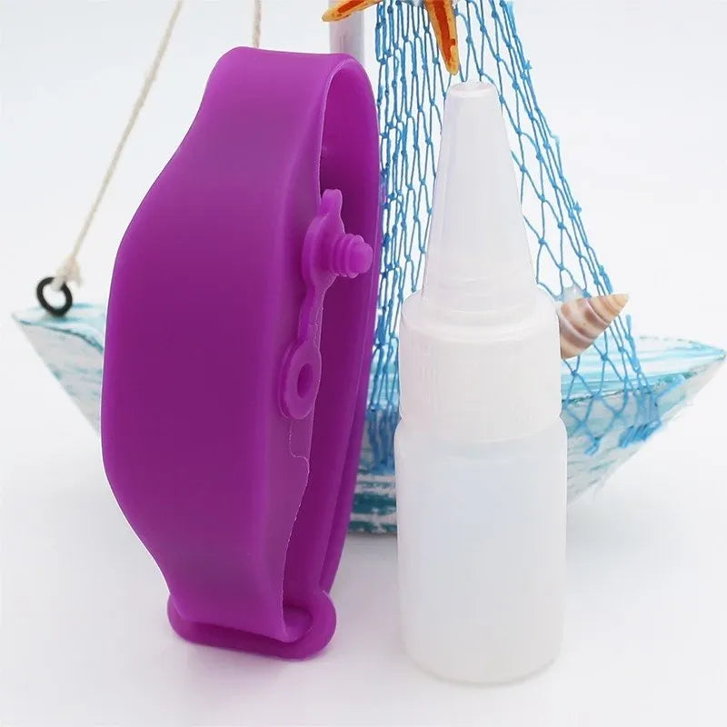 Wristband Hand Sanitiser Dispenser – 15ml Silicone 6 Colors
