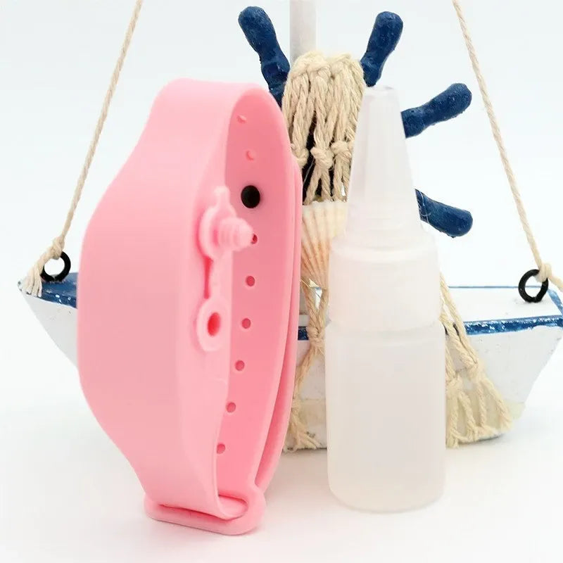 Wristband Hand Sanitiser Dispenser – 15ml Silicone 6 Colors