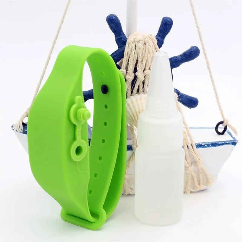 Wristband Hand Sanitiser Dispenser – 15ml Silicone 6 Colors