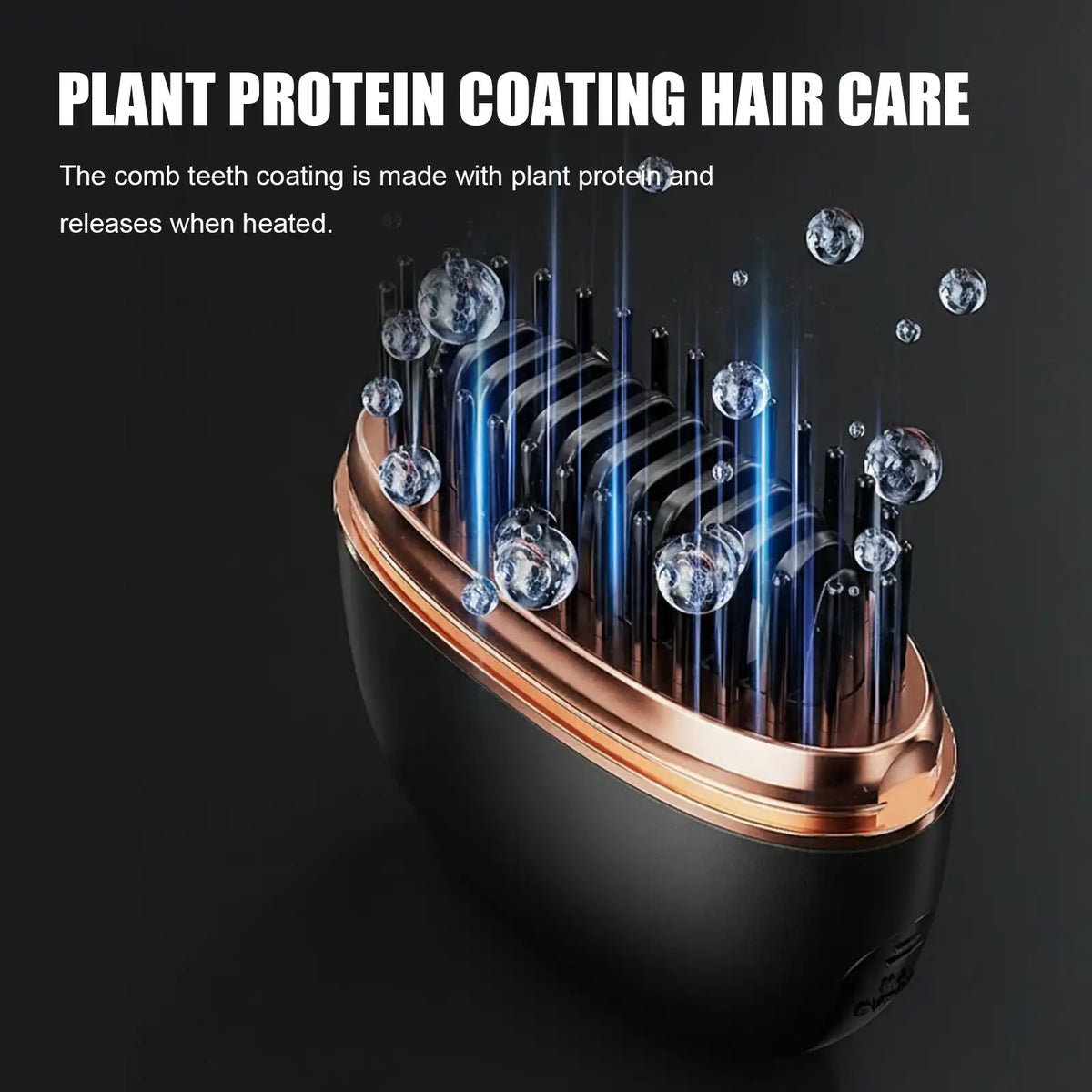 Cordless Mini Hair Straightener Brush with 3-Heat Settings
