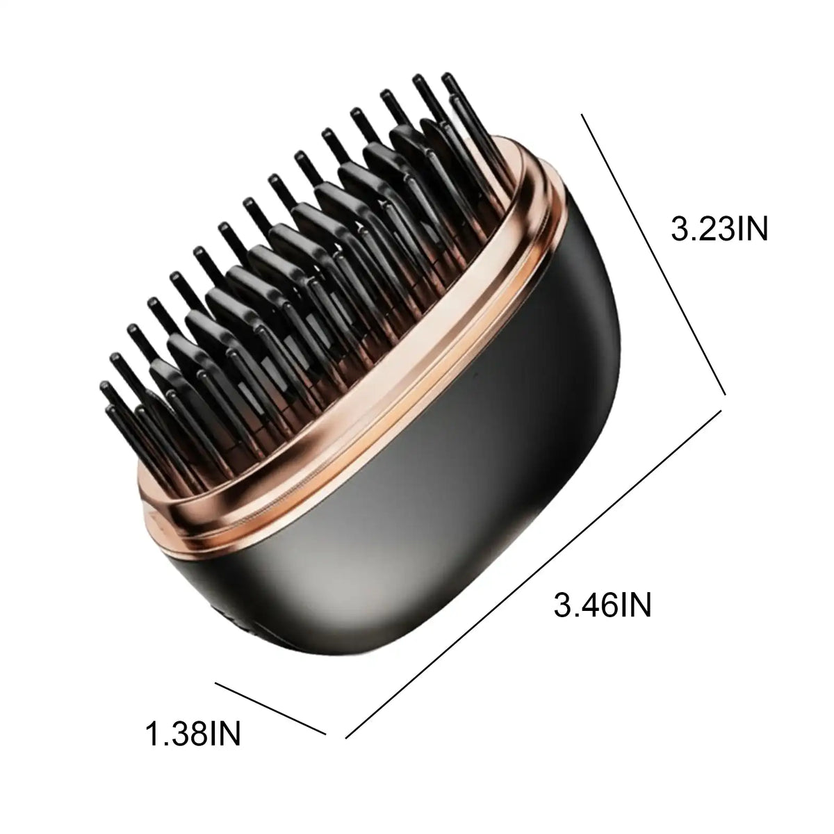 Cordless Mini Hair Straightener Brush with 3-Heat Settings