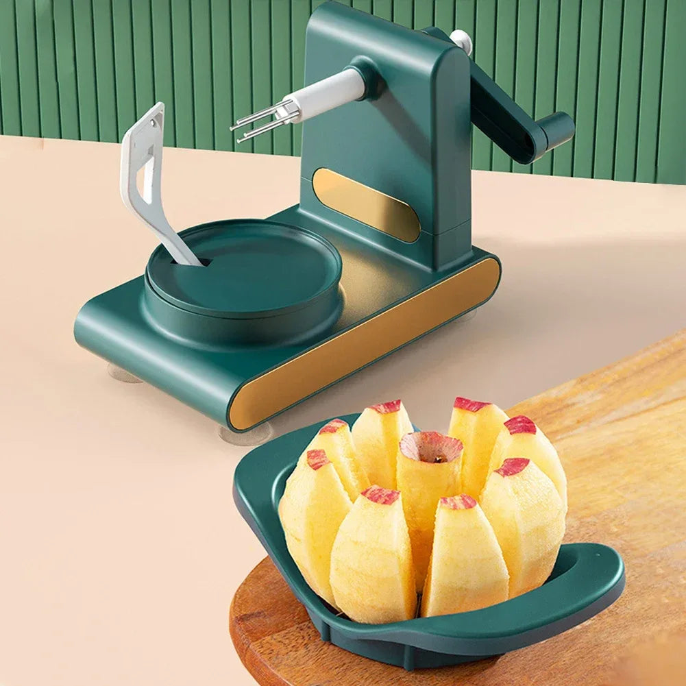 Hand-Crank Apple Peeler & Slicer Set – Stainless Steel Fruit Cutter