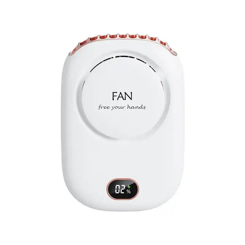 Rechargeable Portable Bladeless Neck Fan 3-Speed with LED Display