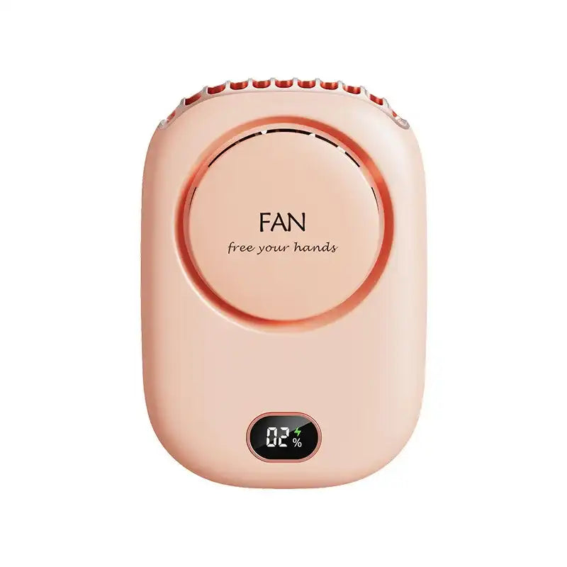 Rechargeable Portable Bladeless Neck Fan 3-Speed with LED Display