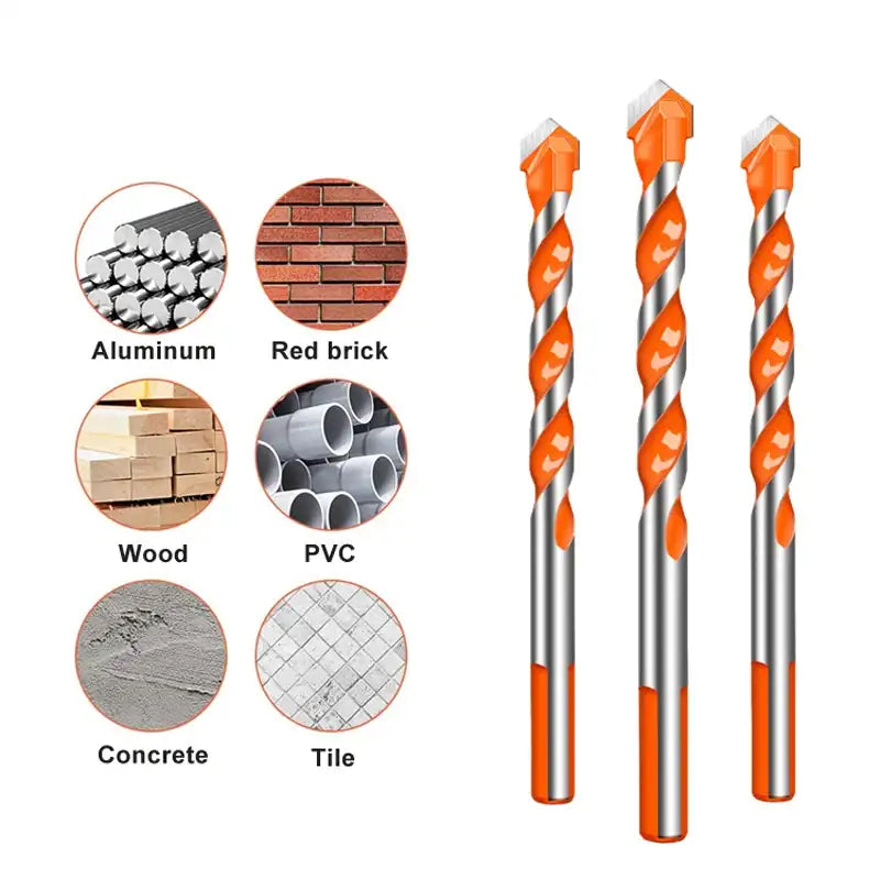 Heavy-Duty Drill Bit Set – For Metal, Tile, Concrete, Glass & Wood