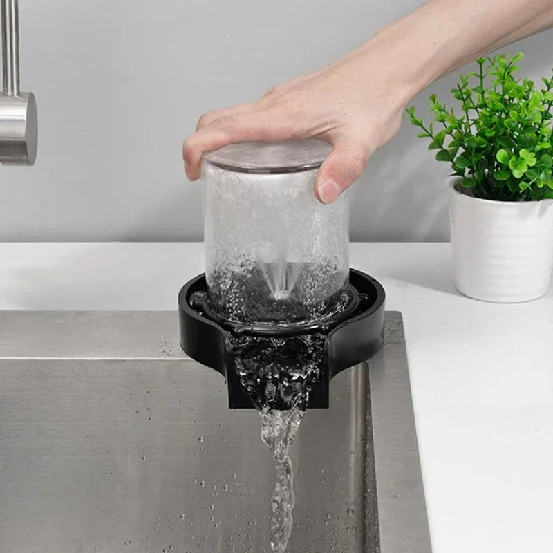 High-Pressure Glass Rinser – Automatic Kitchen Sink Cup & Bottle Washer