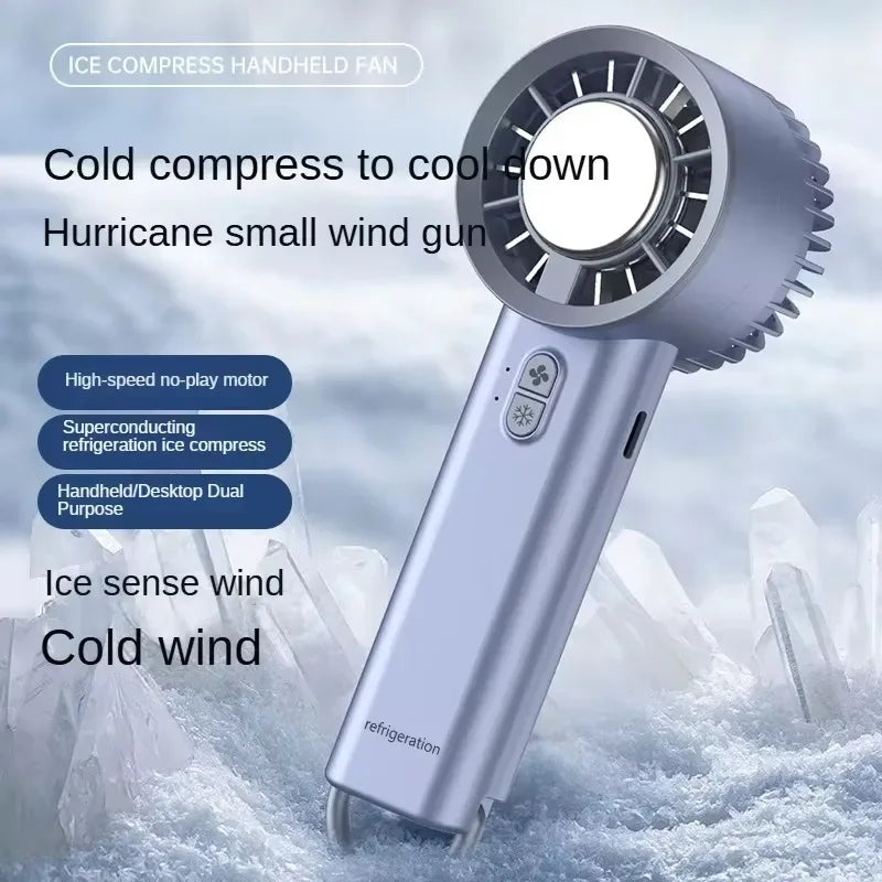 Handheld Ice Compressed Fan Semiconductor Cooling USB Portable Turbo Fan