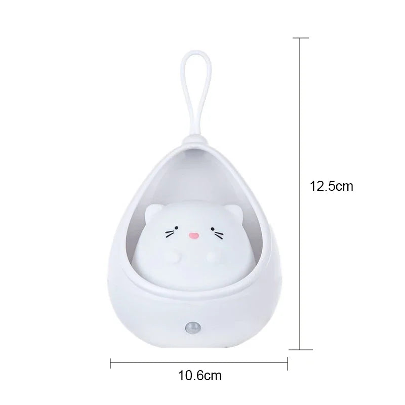 Intelligent Motion Sensor LED Night Light – USB Rechargeable 1200mAh 6 Styles