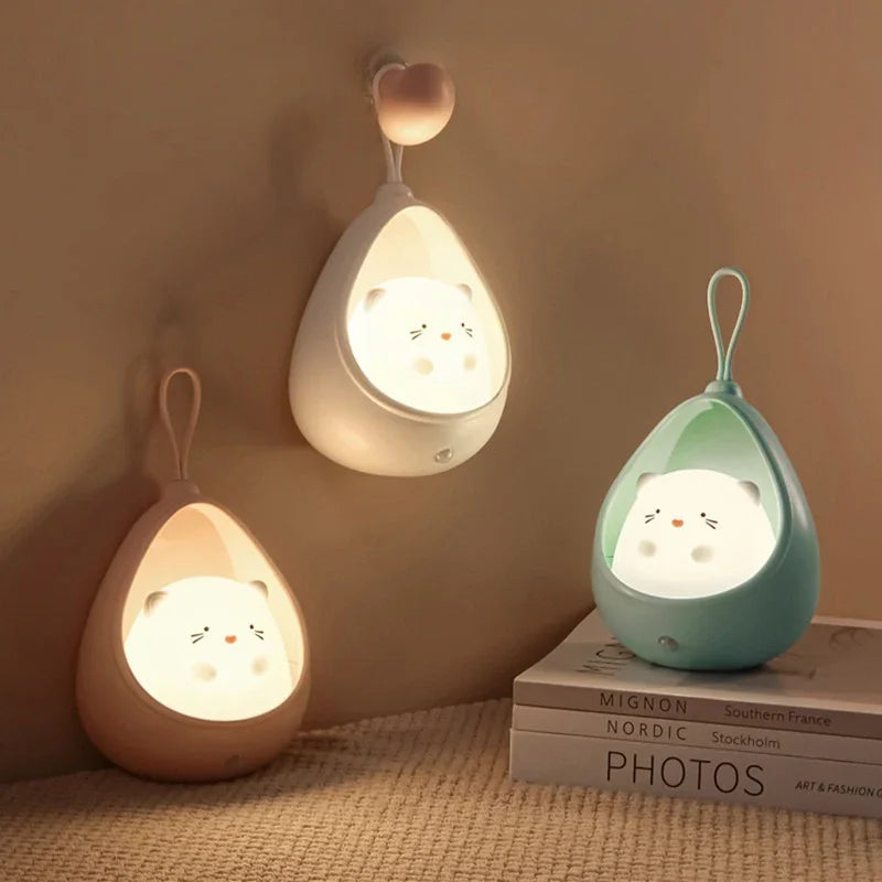 Intelligent Motion Sensor LED Night Light – USB Rechargeable 1200mAh 6 Styles