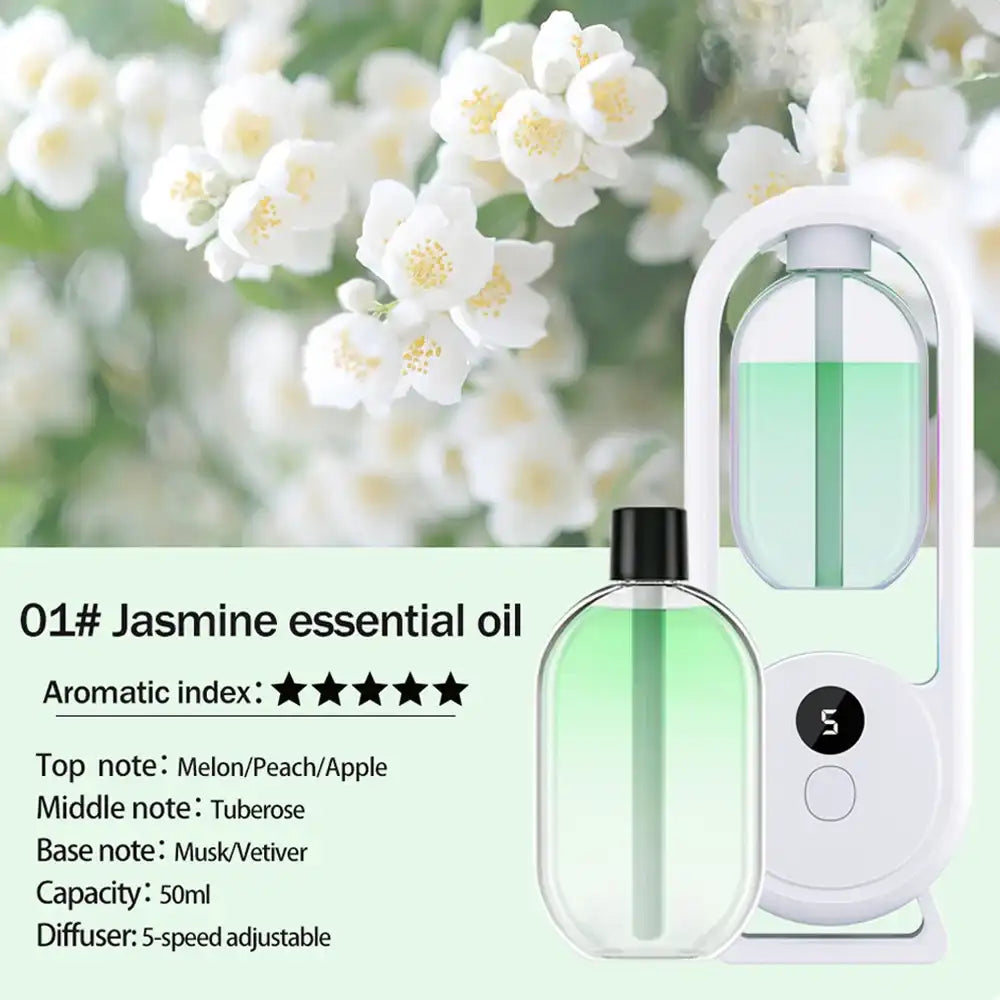 Rechargeable Portable Aroma Diffuser - 5 Mist Modes Nano Spray & Night Light