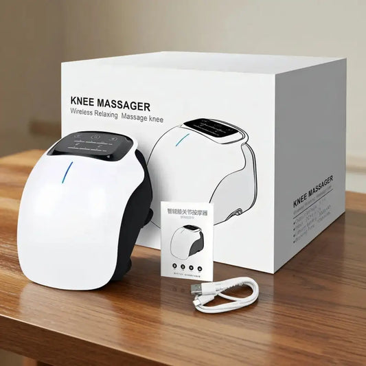 Smart Cordless Knee Massager Vibrating Joint Heat Therapy for Seniors