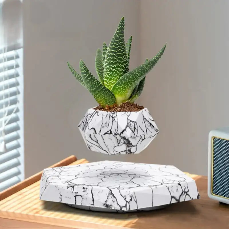 Floating Plant Pot with Magnetic Levitation Base