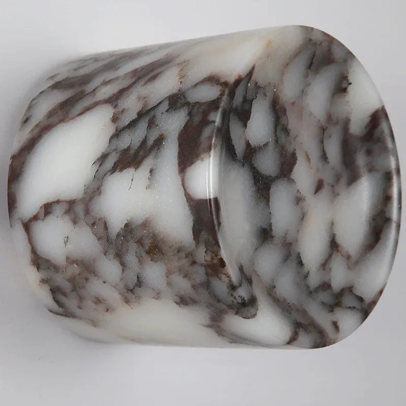 Marble Stone LED Wall Lamp – Luxury Cylindrical Sconce