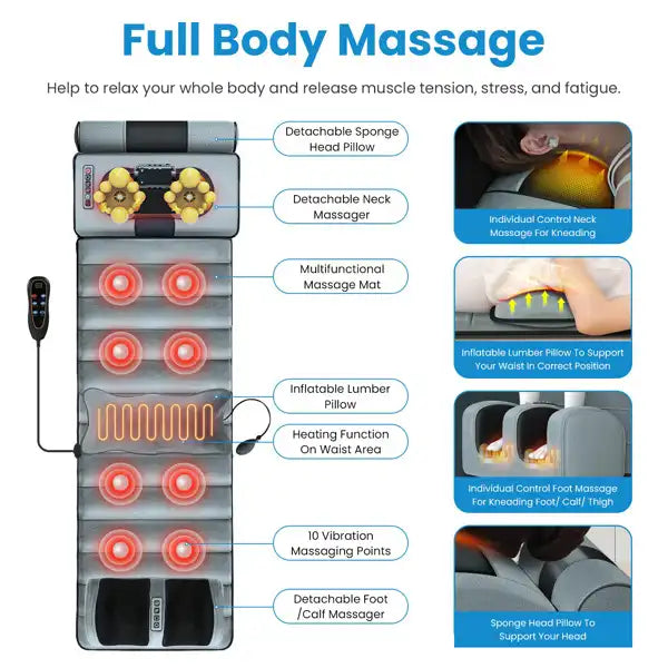 Full Body Massage Mat with Heating