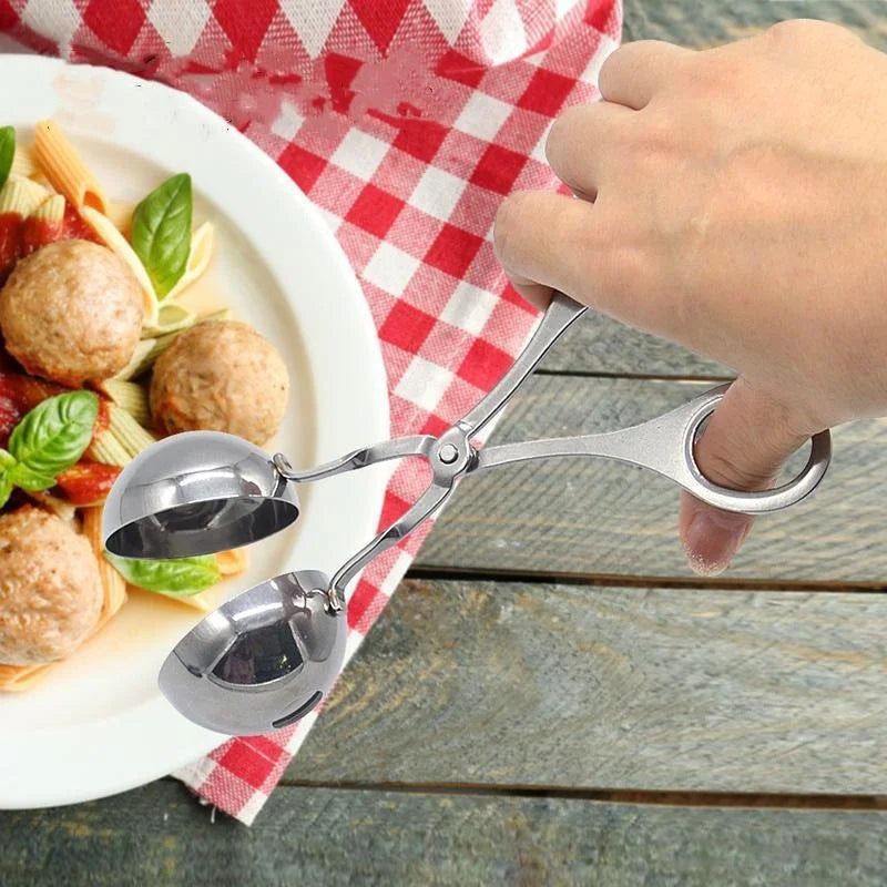 Stainless Steel Meatball Maker Clip – Non-Stick Rice Ball Shaper & Kitchen Mold
