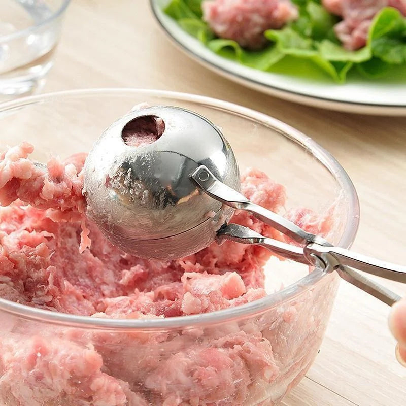 Stainless Steel Meatball Maker Clip – Non-Stick Rice Ball Shaper & Kitchen Mold