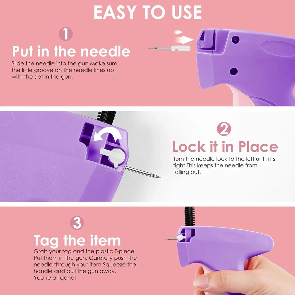 Mini Micro Tagging Gun – Quick Clothing Fixer for Hemming & Quilt Securing