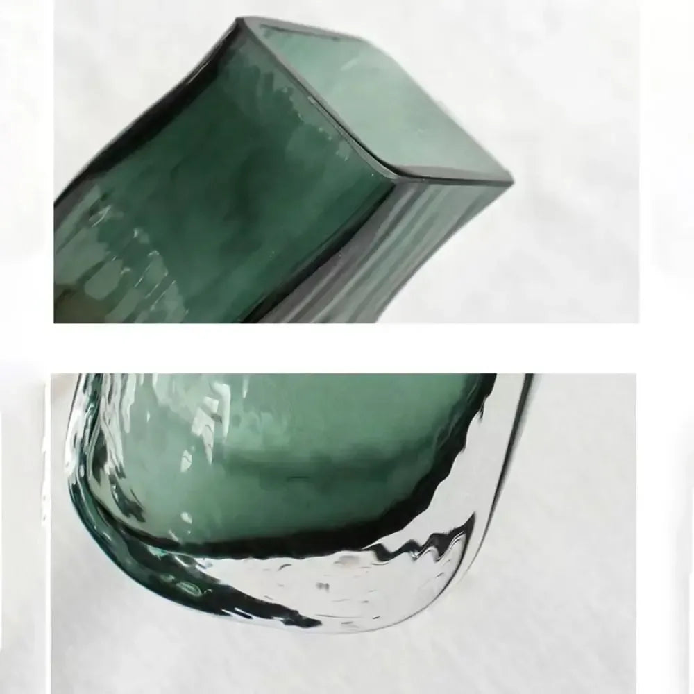 Wooden Frame Glass Vase – Modern Hydroponic Flower Decor