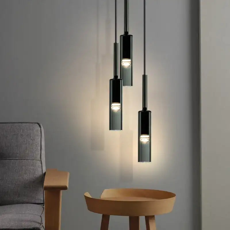 Modern Bottle Glass Pendant Light – Minimalist Lamp