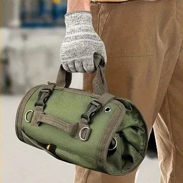 Professional Multi-Pocket Tool Roll-Up Bag Portable Hardware Organizer