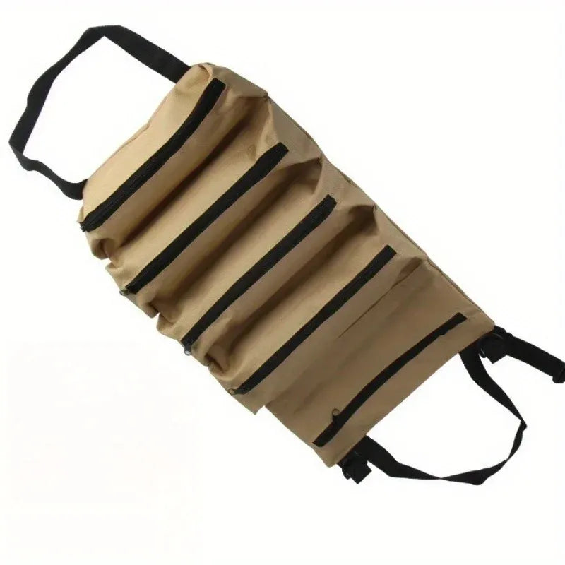 Professional Multi-Pocket Tool Roll-Up Bag Portable Hardware Organizer