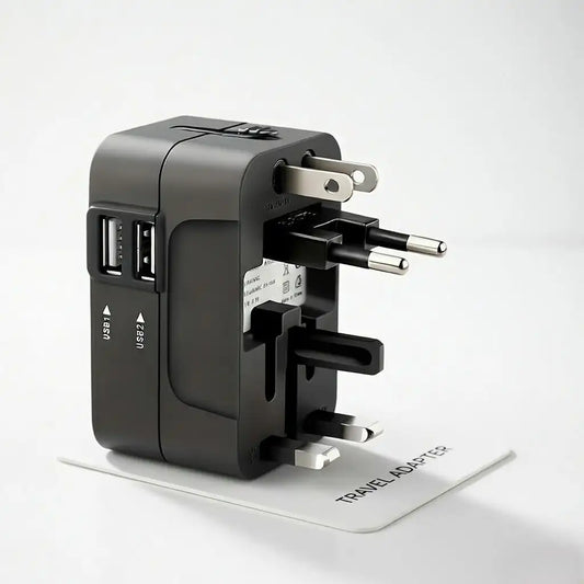 Universal Travel Adapter - Dual USB, Surge Protection