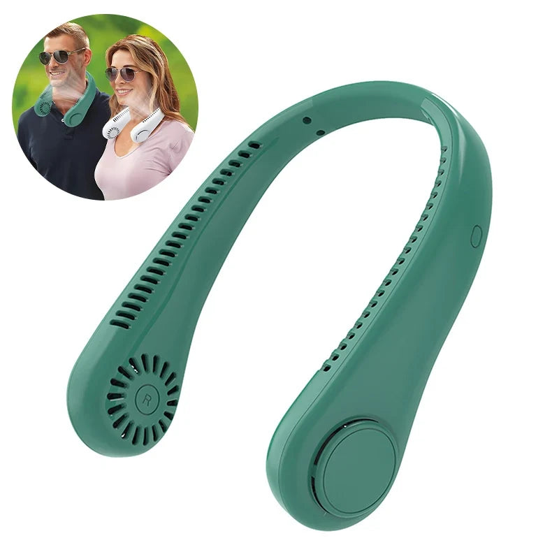 Portable Stretchable Neck Fan Hands-Free Rechargeable Cooling Fan