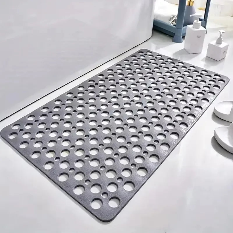 Non-Slip Square Bathroom Mat Suction Cup Shower Massage & Drainage Mat